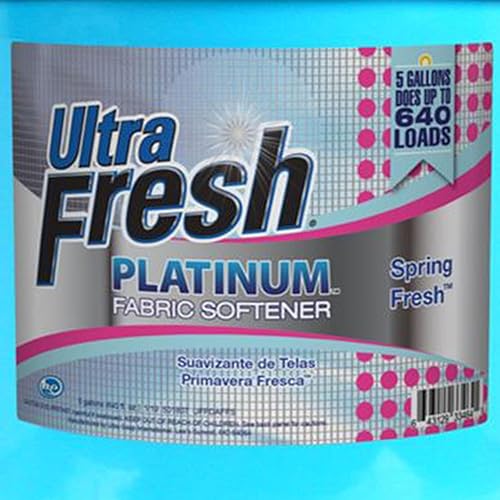 Ultra Fresh Platinum Fabric Softener Up to 640 Loads, Tropical Escape, 5 Gallon - Poueer