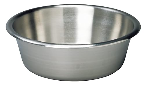 Grafco Solution Bowl - Medical Stainless Steel with Seamless Construction Basin, 13 5/8' x 4 5/8', 7 Quart Capacity, 3247 - Poueer