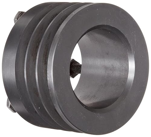 Martin 3 3V 412 SH Hi-Cap QD Sheave, 3V Belt Section, 3 Grooves, SH Bushing required, Class 30 Gray Cast Iron, 4.12' OD, 6022 max rpm, 4.07' Pitch Diameter - Poueer