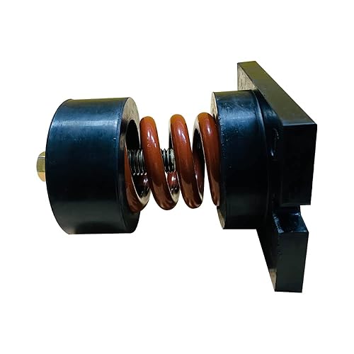 Cup Spring Mount Isolator, Steel Unhoused Spring Mount Vibrationv 1322 lbs Capacity, 1' Deflection (Black, Pack of 4) - Poueer