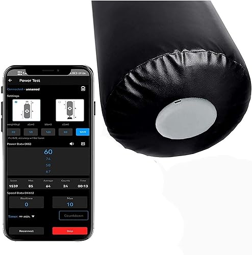 Strength Tester Force Sensor，Smart Force Tracker for Punching Bag，Power Meter Speed Test Real-Time Data，Boxing Target, Wall Target，Voice Alert Power Meter ，for Boxing Sanda Taekwon - Poueer
