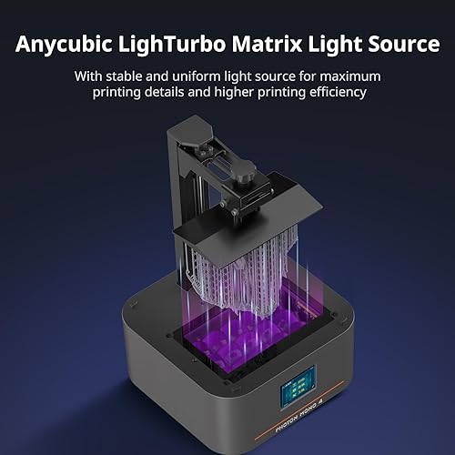 ANYCUBIC 10K Resin 3D Printer, Photon Mono 4 and Mini Purifier & Heater - Poueer
