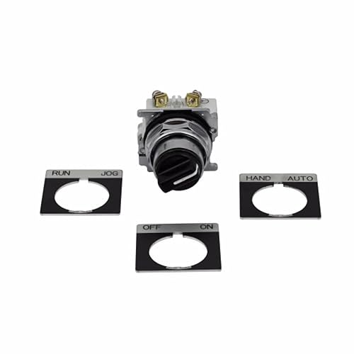 Eaton 10250T20KB-POP 2-Position Heavy-Duty 10250T Series Non-Illuminated Selector Switch Black - Poueer