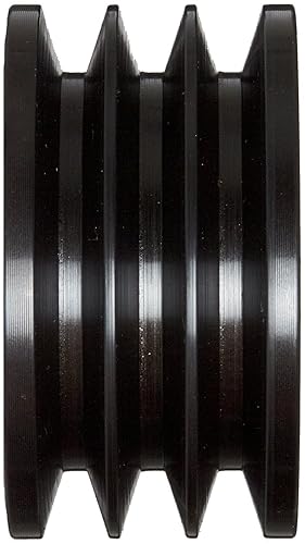 Martin 3 3V 412 SH Hi-Cap QD Sheave, 3V Belt Section, 3 Grooves, SH Bushing required, Class 30 Gray Cast Iron, 4.12' OD, 6022 max rpm, 4.07' Pitch Diameter - Poueer