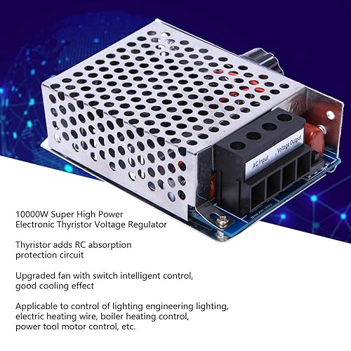 AC 110V 230V 10000W Voltage Regulator, Electronic Thyristor Voltage Regulator, SCR Voltage Regulator Dimmer, Motor Speed Controller - Poueer