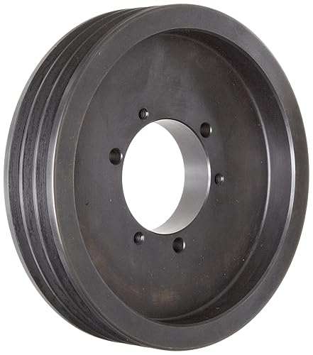 Martin 3 3V 412 SH Hi-Cap QD Sheave, 3V Belt Section, 3 Grooves, SH Bushing required, Class 30 Gray Cast Iron, 4.12' OD, 6022 max rpm, 4.07' Pitch Diameter - Poueer