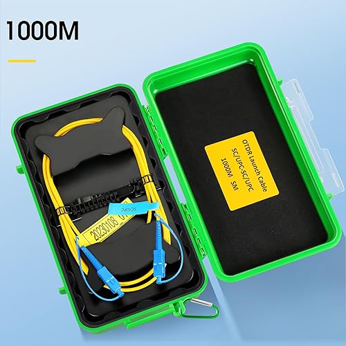 OTDR SCAPC-SCAPC 1KM Fiber Optic Transmission Launch Cable Box Fiber Optic Testing Extension line Transmission Cable Ring Test Tools OTDR Dead Zone Eliminator Test Tool - Poueer