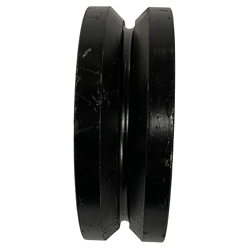 6' Cast Iron V-Groove Wheel with Sealed Bearing-by Sourdough Gate Hardware (2) - Poueer