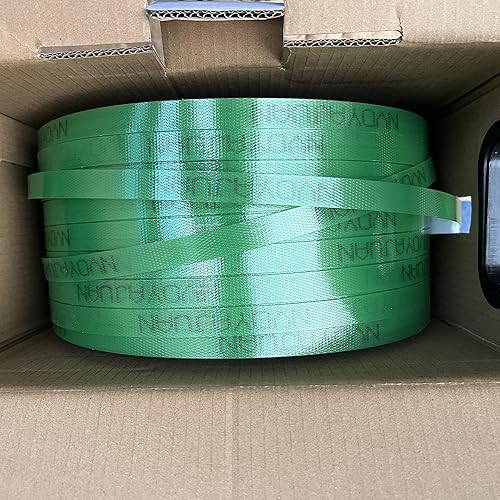 Packaging 5/8”x 0.035'x1000' Polyester (PET) Strapping Kit,1380 Lbs Heavy Duty Pallet Banding Tensioner Tool Sealer Water and Rust Resistance Poly Strapping - Poueer