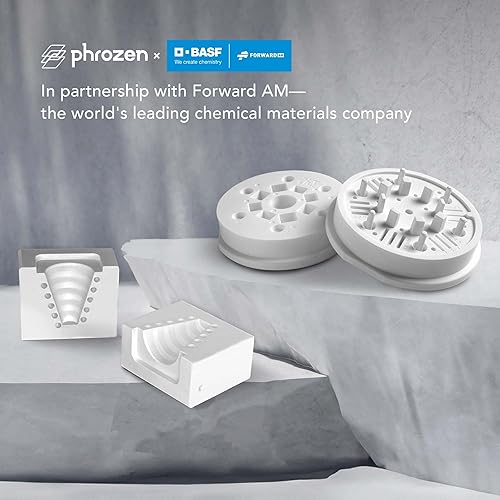 Phrozen Ceramic Pro Resin, Ceramic-Like Matt Finish, Ultra-Low Viscosity, for Industrial-Grade Mechanical Models (White, 1000ml) - Poueer