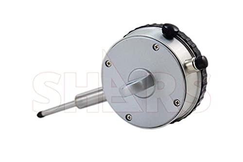 Shars 1' Dial Indicator Black Face 0.0005' w/Magnetic Base Kit 303-2722B S] - Poueer
