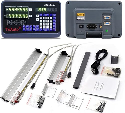 6' 24' 2 Axis Digital Readout DRO Display 5um Precision Linear Scale Encoder 150mm 600mm for CNC Wire Milling Cutting Machine - Poueer