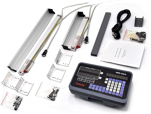 6' 24' 2 Axis Digital Readout DRO Display 5um Precision Linear Scale Encoder 150mm 600mm for CNC Wire Milling Cutting Machine - Poueer