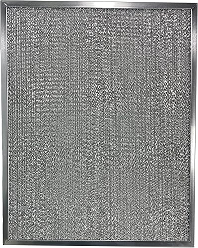 Air Filter Factory Washable Industrial Aluminum Foil Filter 20 x 25 x 1 Inches Nominal - 19-5/8 x 24-5/8 x 7/8 Inches Exact - Poueer