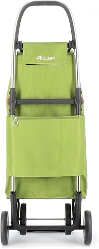 Rolser I-Max MF 4 Wheel Foldable Shopping Trolley - Orange - Poueer