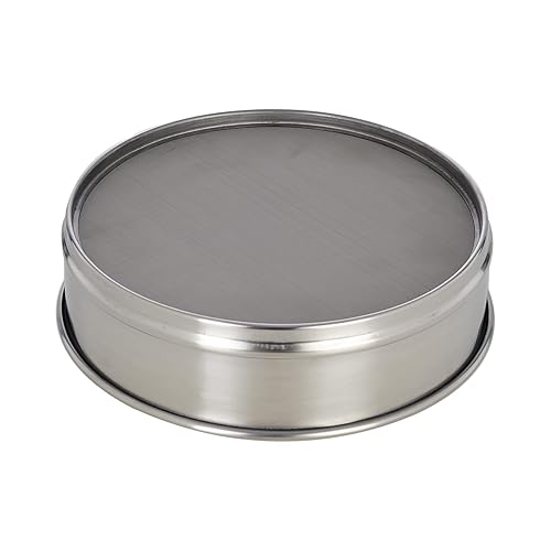 LABALPHA 300 Mesh Lab Sieves, #300 Mesh Test Sieve, 8'' Diameter, 304 Stainless Steel Wire Cloth (0.054mm) - Poueer