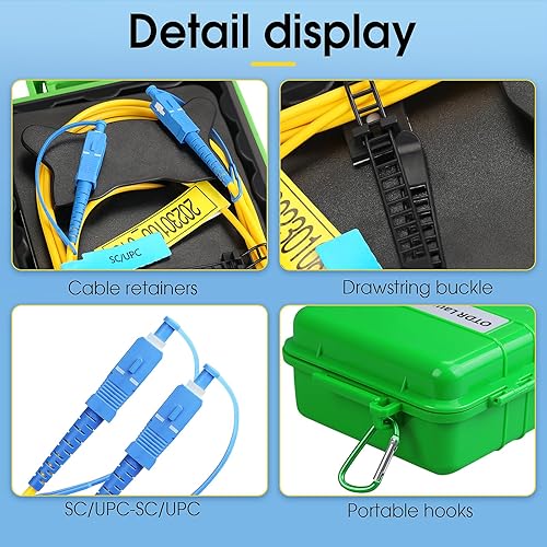 OTDR SCAPC-SCAPC 1KM Fiber Optic Transmission Launch Cable Box Fiber Optic Testing Extension line Transmission Cable Ring Test Tools OTDR Dead Zone Eliminator Test Tool - Poueer