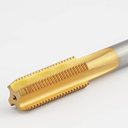 HSS 1 1/2'-12 UNF Ti-Coated Machine Tap, 1-1/2 x 12 UNF Titanium Coated Thread Tap Right Hand - Poueer