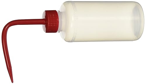 SP Bel-Art Narrow-Mouth 500ml (16oz) Polyethylene Wash Bottles; Yellow Polypropylene Cap, 28mm Closure (Pack of 6) (F11614-0500) - Poueer