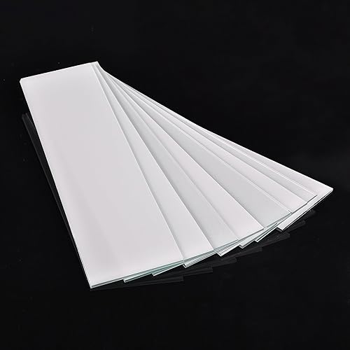 TLC Silica Gel Plates GF254, 25x75mm, 80 Sheets per Box, Thin Layer Chromatography Sheets with Fluorescent Indicator for Laboratory Analysis - Poueer