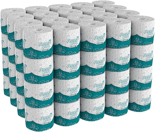 Georgia Pacific 16880 Angel Soft ps Premium Bathroom Tissue, 450 Sheets/Roll, 80 Rolls/Carton - Poueer