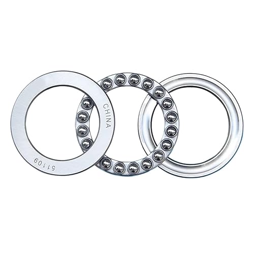 Plane Thrust Ball Bearing 8100 8101 8102 8103 8104 8105 8106 8107 8108 1Pcs (Size : 8105 (25X42X11)) - Poueer