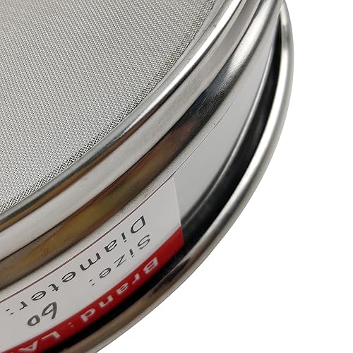 LABALPHA 300 Mesh Lab Sieves, #300 Mesh Test Sieve, 8'' Diameter, 304 Stainless Steel Wire Cloth (0.054mm) - Poueer