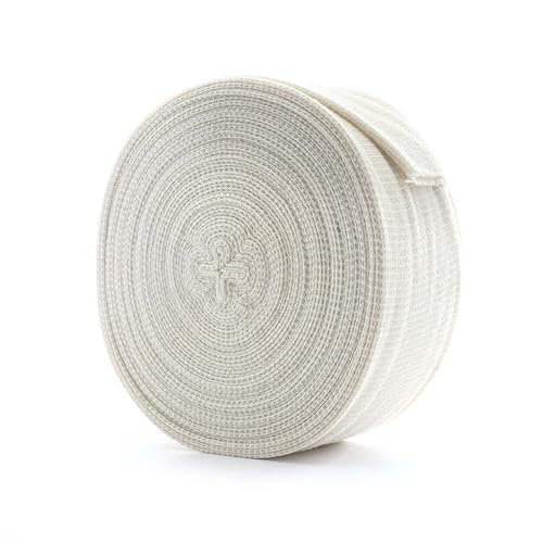 MediChoice Tubular Elastic Support Bandage, 2.75'x11 Yards, Size C for Medium Arm-Small Ankle, Cotton Spandex, TSB5275, Natural, 1 Box - Poueer