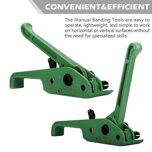 MYFAMIREA Heavy Duty Banding Strapping Kit with Tensioner Tool, 1/2' x 3500FT Polypropylene Plastic Packaging Strapping, 300 Metal Seals, Sealer Tool for Pallets, Logistics, Warehouse (Red) - Poueer