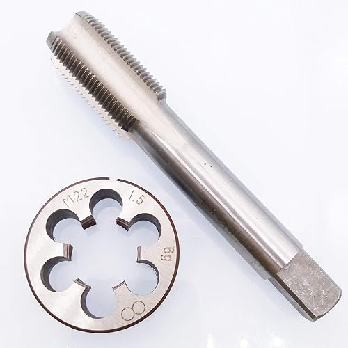 HSS M22 x 1.5mm Tap and M22 x 1.5mm Die Metric Thread Right Hand - Poueer