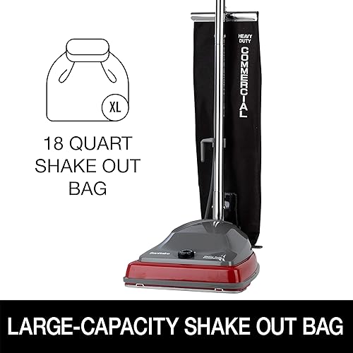 Sanitaire Professional Bagless Upright Commercial Vacuum with Tools, SL4410A & SC679K Tradition Upright Commercial Bagged Vacuum, Red - Poueer
